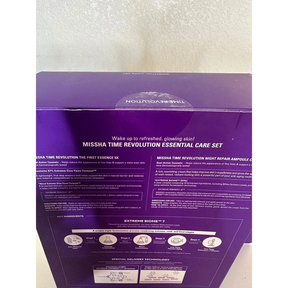 Missha Time Revolution Essential Care Skincare Set 2pc